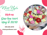 Ngày lễ 20/10 thêm trọn vẹn với dịch vụ giao hoa tươi Nhật Uyển Flower