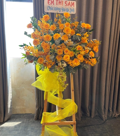 Kệ Hoa Tươi Chúc Mừng KHT-0007