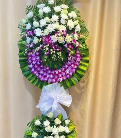 Hoa Tươi Chia Buồn - Kệ Hoa Đẹp HCB-0013