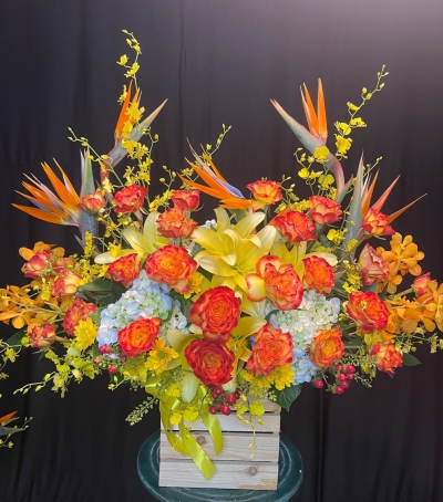 Giỏ Hoa Tươi - Hoa Chúc Mừng HHH-0808