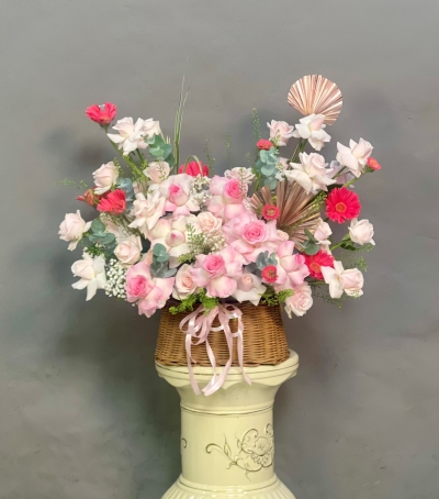 Giỏ Hoa Tươi Chúc Mừng NU-S1