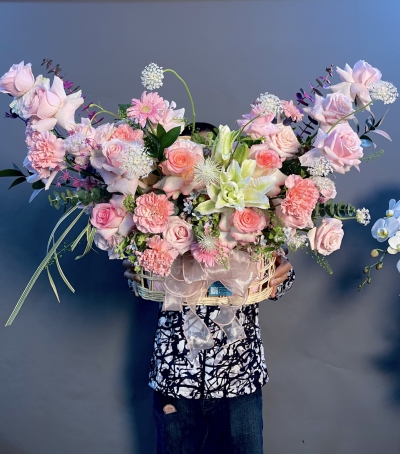Giỏ Hoa Tươi Chúc Mừng - 07