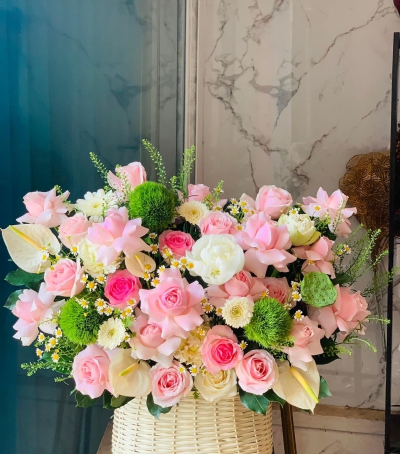Giỏ Hoa Tươi Chúc Mừng - 09