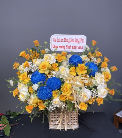 Giỏ Hoa Tươi Chúc Mừng  - 013