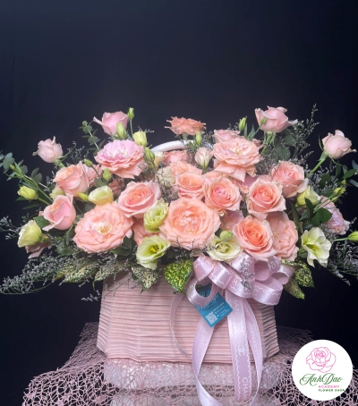 Giỏ Hoa Hồng - Hoa Tươi Chúc Mừng HCM-5210