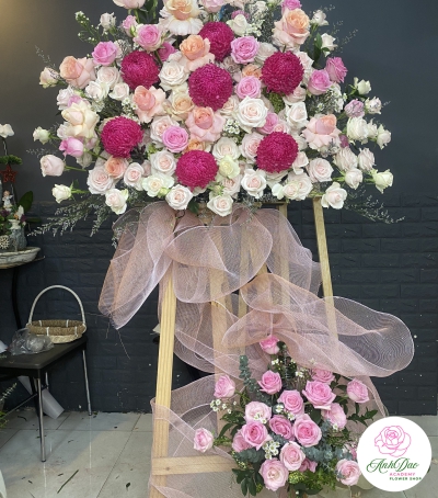 Kệ Hoa Tươi Chúc Mừng KHT-0004