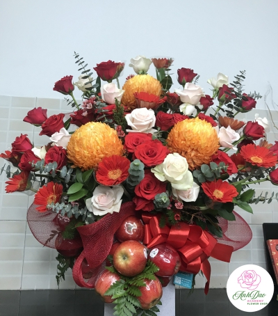 Giỏ Hoa Quả Trái Cây - Giỏ Hoa Xinh HX-0022