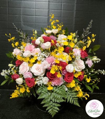 Giỏ Hoa Tươi - Hoa Chúc Mừng HCM-0022