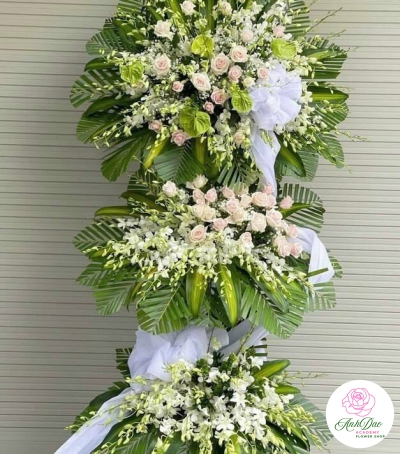 Hoa Tươi Chia Buồn - Kệ Hoa Đẹp HCB-0007