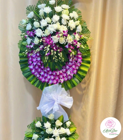 Hoa Tươi Chia Buồn - Kệ Hoa Đẹp HCB-0013