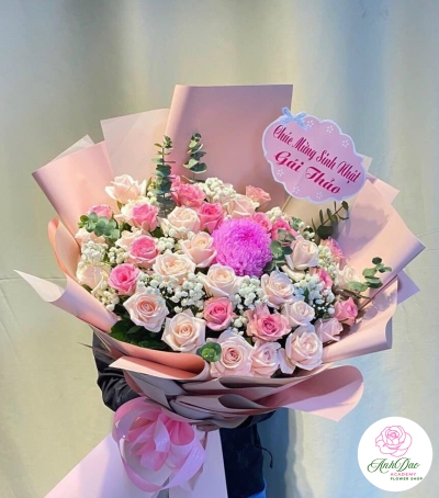 Bó Hoa Tươi - Hoa Chúc Mừng Sinh Nhật HSN-0201