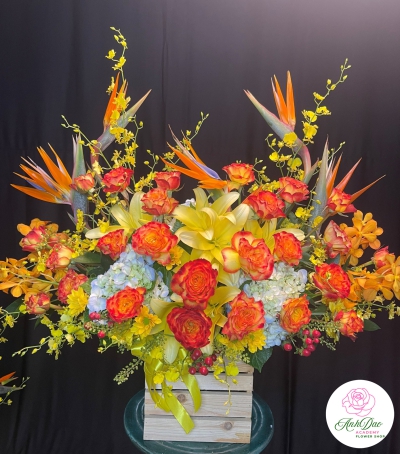 Giỏ Hoa Tươi - Hoa Chúc Mừng HHH-0808