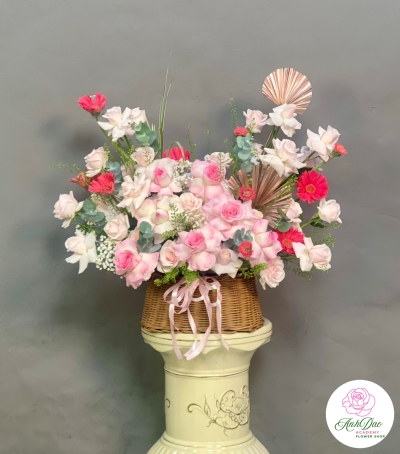 Giỏ Hoa Tươi Chúc Mừng NU-S1