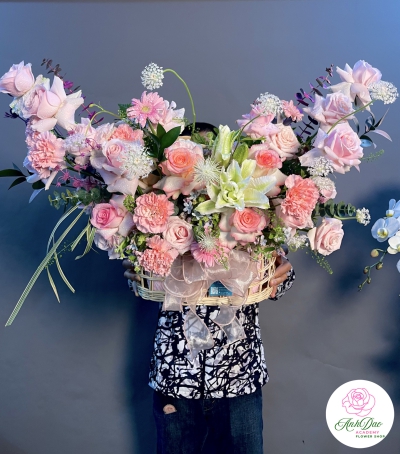Giỏ Hoa Tươi Chúc Mừng - 07