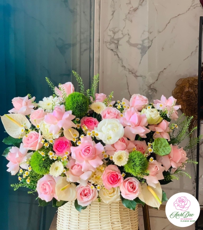 Giỏ Hoa Tươi Chúc Mừng - 09