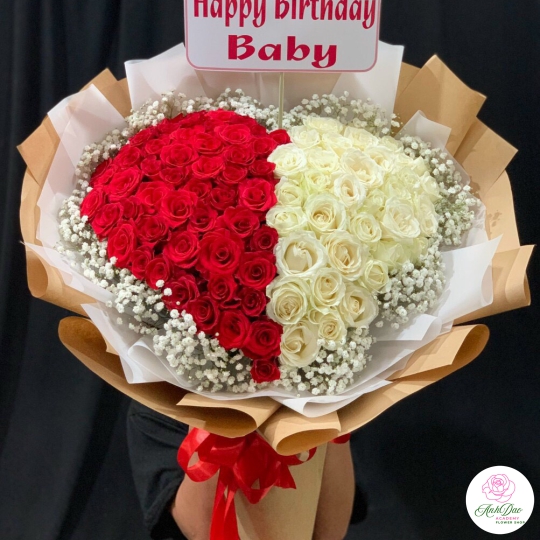 Bó Hoa Hồng Tình Yêu - Bó Hoa Tươi HTY-0022