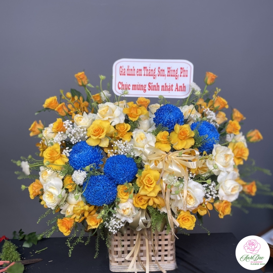 Giỏ Hoa Tươi Chúc Mừng  - 013