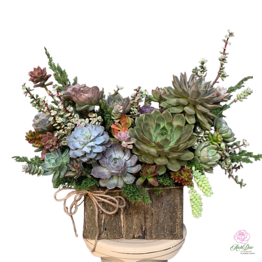 Giỏ Sen Đá Tươi Chúc Mừng 03